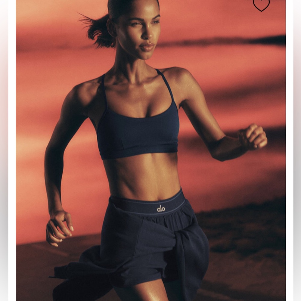 ALO Yoga Navy Blue Sports Bra - Picture 7 of 8